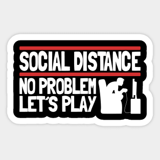 Social Distancing Distance No Problem Gaming Team Gamer Corona Sticker